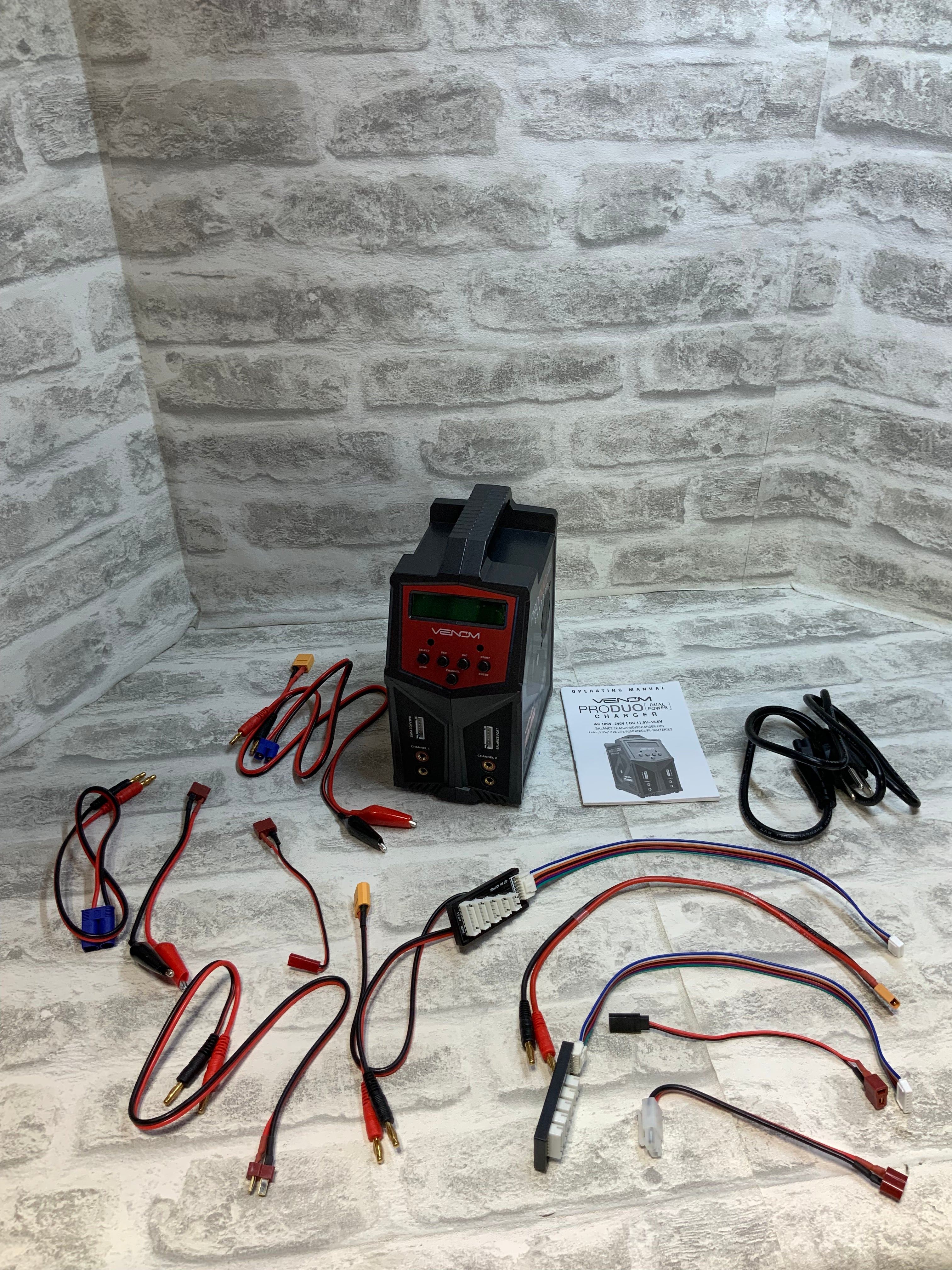 Venom Pro Duo LiPo Battery Charger | 80W X2 AC DC 7A (7579863023854)
